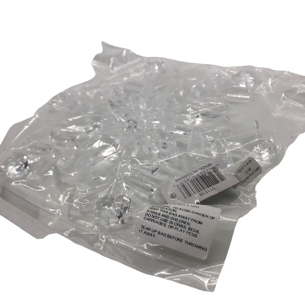 Large Clear Acrylic Crystal Snowflake Christmas Tree Ornaments 9.5” - Picture 12 of 12